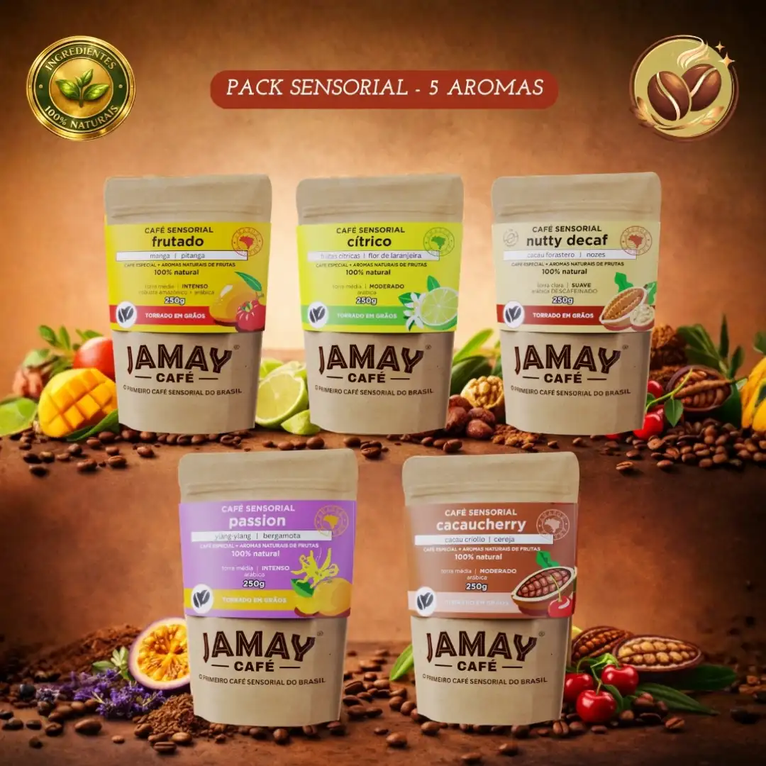 Jamay Café Pack Sensorial - 5 aromas - Grãos 1250g