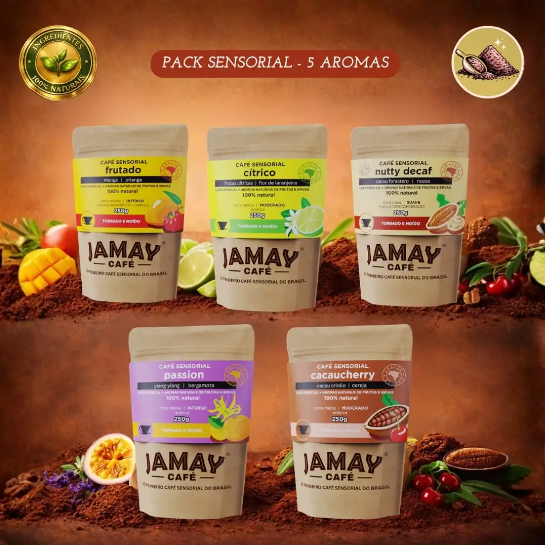 Jamay Café Pack Sensorial - 5 aromas - Moído 1250g