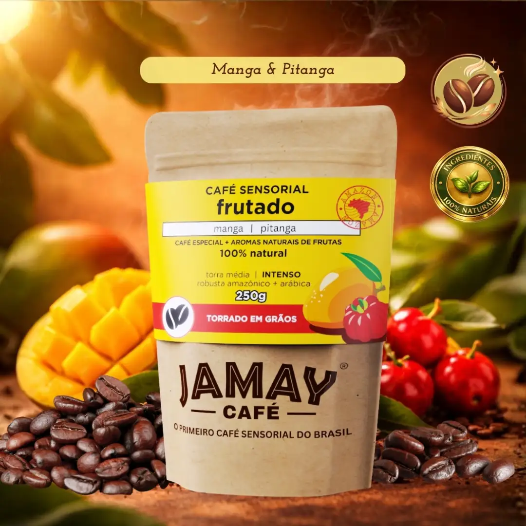 Jamay Café FRUTADO Grãos 250g - Café Sensorial Manga e Pitanga